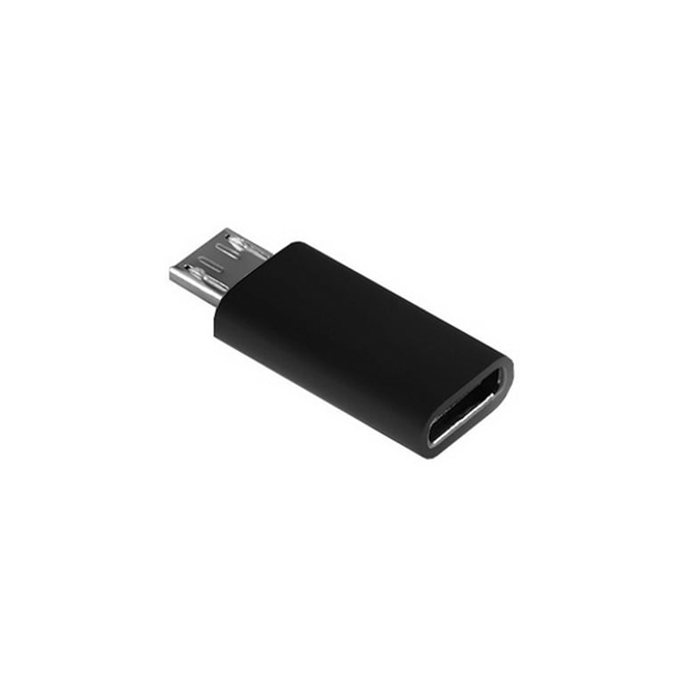 Перехідник Lapara Micro USB Male to USB 3.1 Type-C Female black (LA-MaleMicroUSB-TypeC-Female black) - фото 1