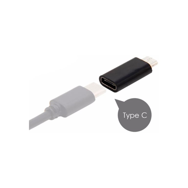 Перехідник Lapara Micro USB Male to USB 3.1 Type-C Female black (LA-MaleMicroUSB-TypeC-Female black) - фото 2