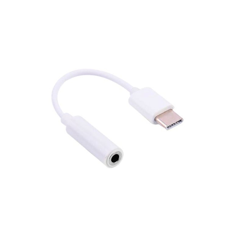 Перехідник Lapara USB Type-C Male - Audio AUX mini jack 3,5 mm Female (LA-Type-C-Audio-3.5mm white) - фото 1