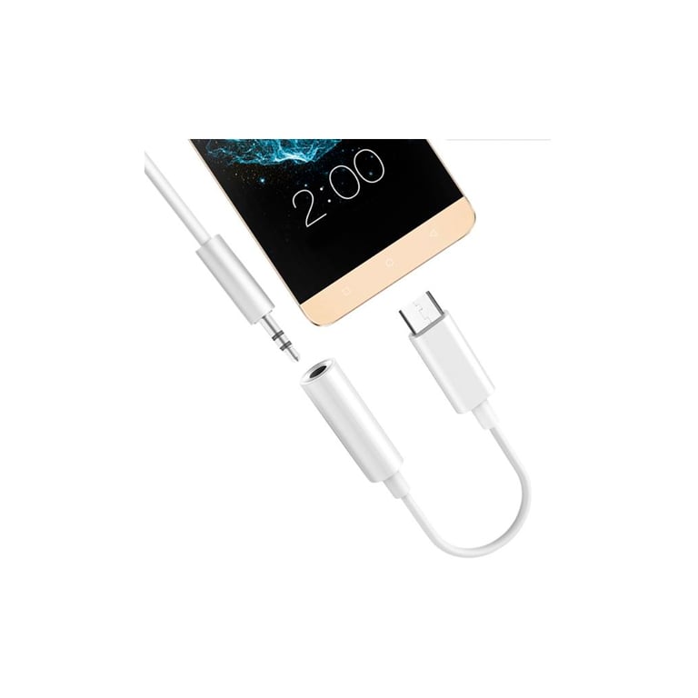 Перехідник Lapara USB Type-C Male - Audio AUX mini jack 3,5 mm Female (LA-Type-C-Audio-3.5mm white) - фото 5