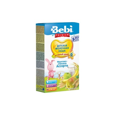 Дитяча каша Bebi Premium молочна Фруктово-злакове асорті +6 міс. 200 г (8606019654313) - фото 1