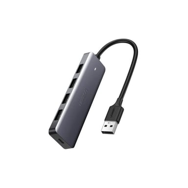 Концентратор Ugreen 4-port 0.15m USB 3.0 Active Metal Plated Shell Ultra Slim CM (50985) - фото 1