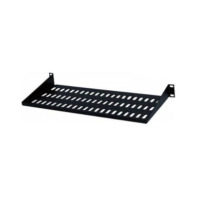 Полка 19" Hypernet 1U глуб. 280мм, консольна (CS-280-1U-BLACK) - фото 1