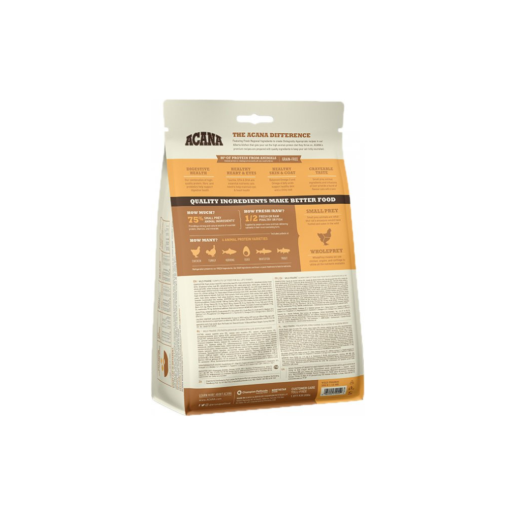 Сухий корм для кішок ACANA Wild Prairie Cat 340 г (0064992714550) - фото 6 Сухий корм для кішок ACANA Wild Prairie Cat 340 г (0064992714550) - фото 6