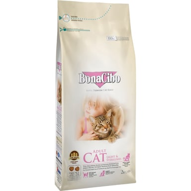 Сухий корм для кішок BonaCibo Adult Cat Light&Sterilized 2 кг (8694686406137) - фото 1