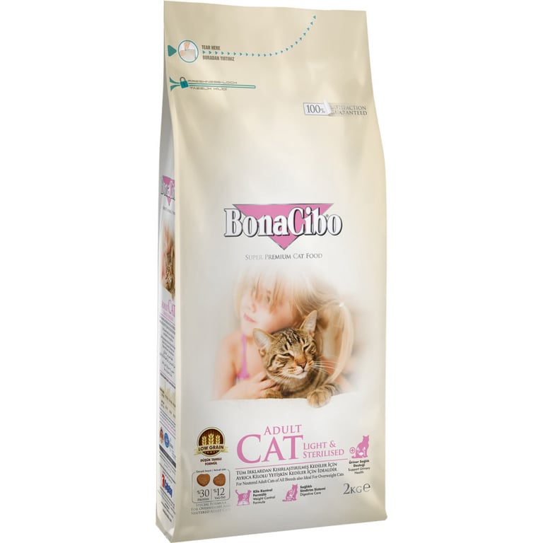 Сухий корм для кішок BonaCibo Adult Cat Light&Sterilized 2 кг (8694686406137) - фото 1