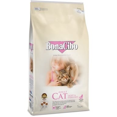 Сухий корм для кішок BonaCibo Adult Cat Light&Sterilized 5 кг (8694686405680) - фото 1