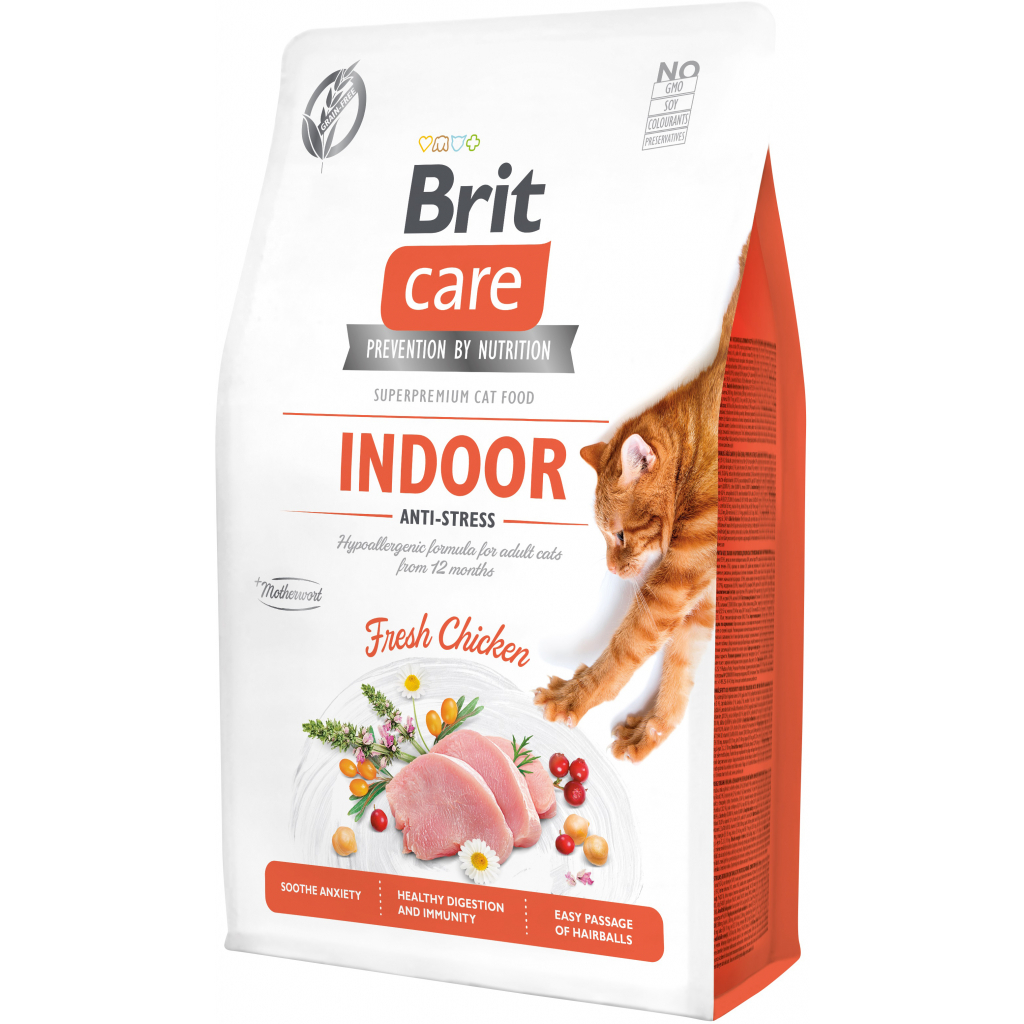 Сухий корм для кішок Brit Care Cat GF Indoor Anti-stress 2 кг (8595602540853) Сухий корм для кішок Brit Care Cat GF Indoor Anti-stress 2 кг (8595602540853)
