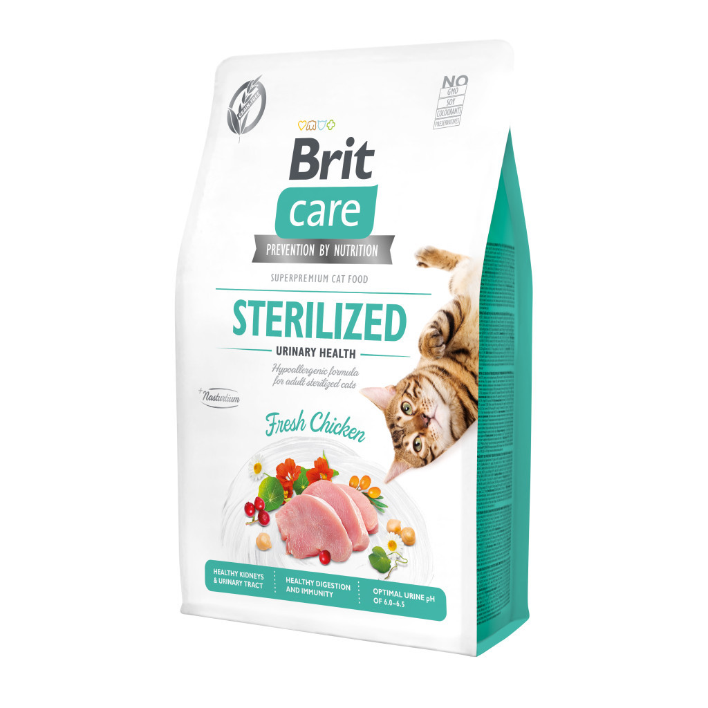 Сухий корм для кішок Brit Care Cat GF Sterilized Urinary Health 2 кг (8595602540730) - фото 1