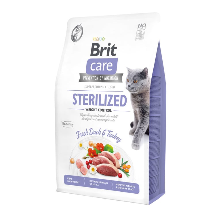 Сухий корм для кішок Brit Care Cat GF Sterilized Weight Control 2 кг (8595602540792) - фото 1