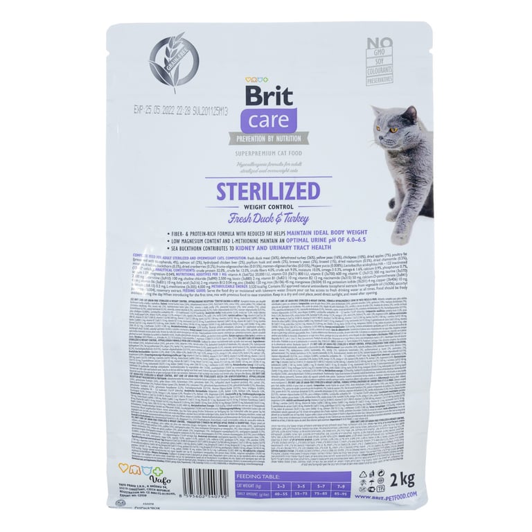 Сухий корм для кішок Brit Care Cat GF Sterilized Weight Control 2 кг (8595602540792) - фото 2