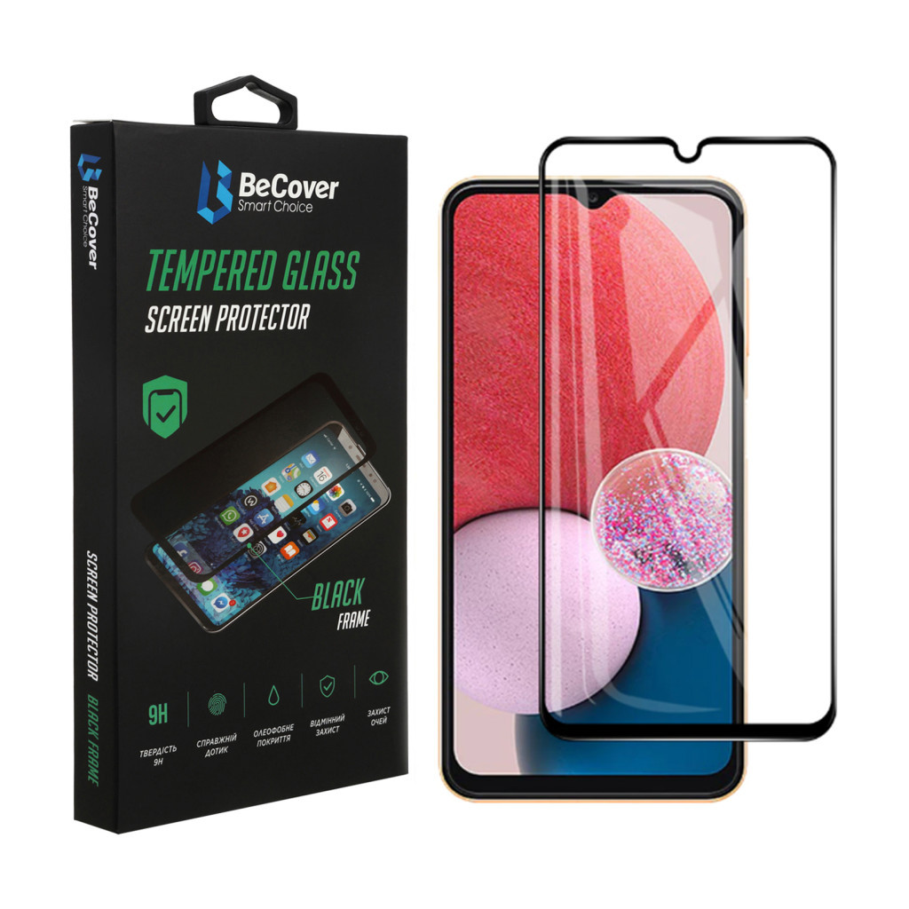 Скло захисне BeCover Samsung Galaxy A13 4G SM-A135/A23 SM-A235/M23 5G SM-M236 Black (707320) - головне фото