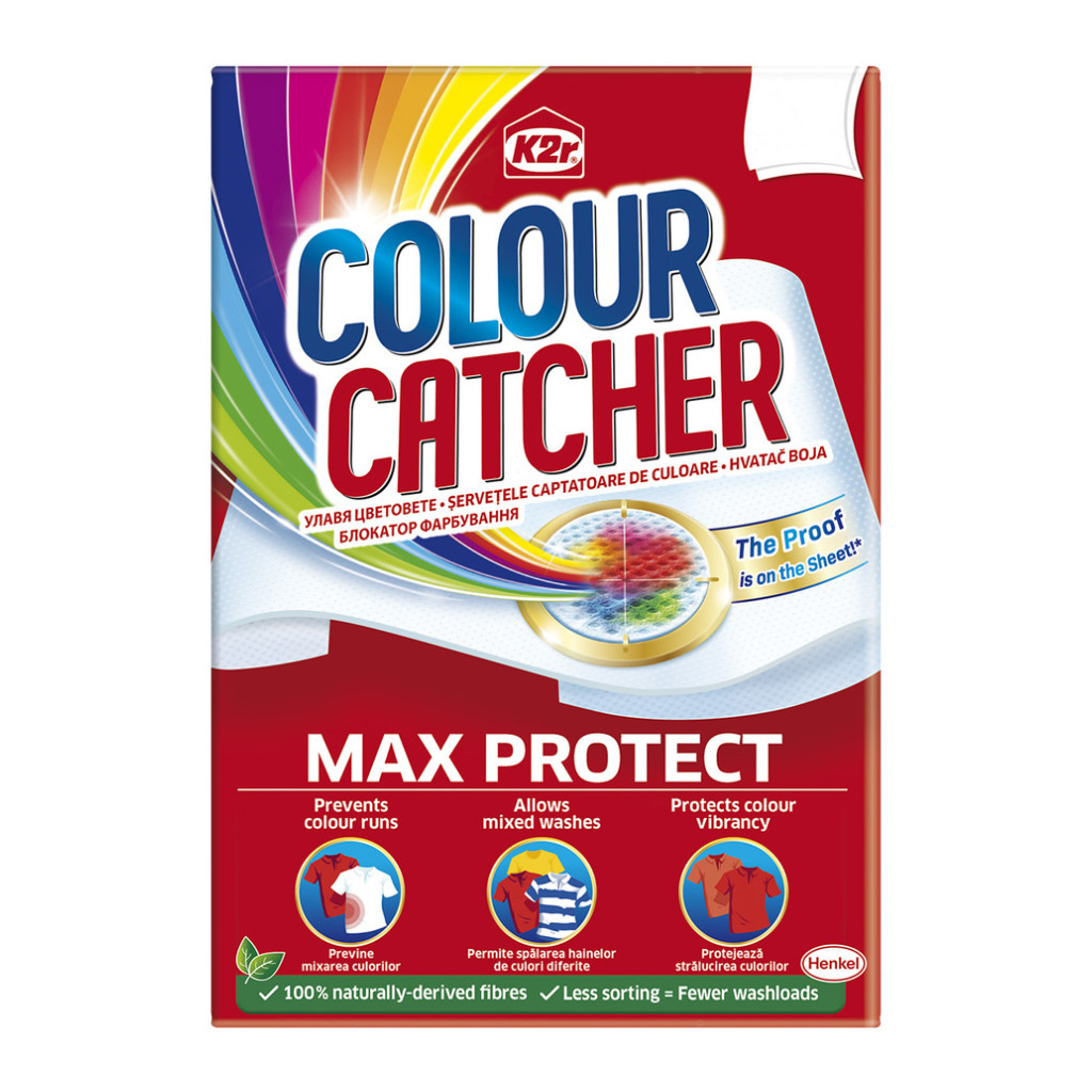 Серветки для прання K2r Colour Catcher кольоропоглинаючі 10 шт. (9000101528824/9000101015980) - фото 1 Серветки для прання K2r Colour Catcher кольоропоглинаючі 10 шт. (9000101528824/9000101015980) - фото 1