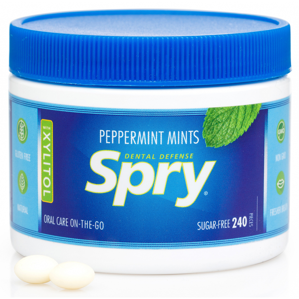 Драже з ксилітом Spry натуральні з м'ятою перцевою 240 шт. (700596000070) - фото 2 Драже з ксилітом Spry натуральні з м'ятою перцевою 240 шт. (700596000070) - фото 2
