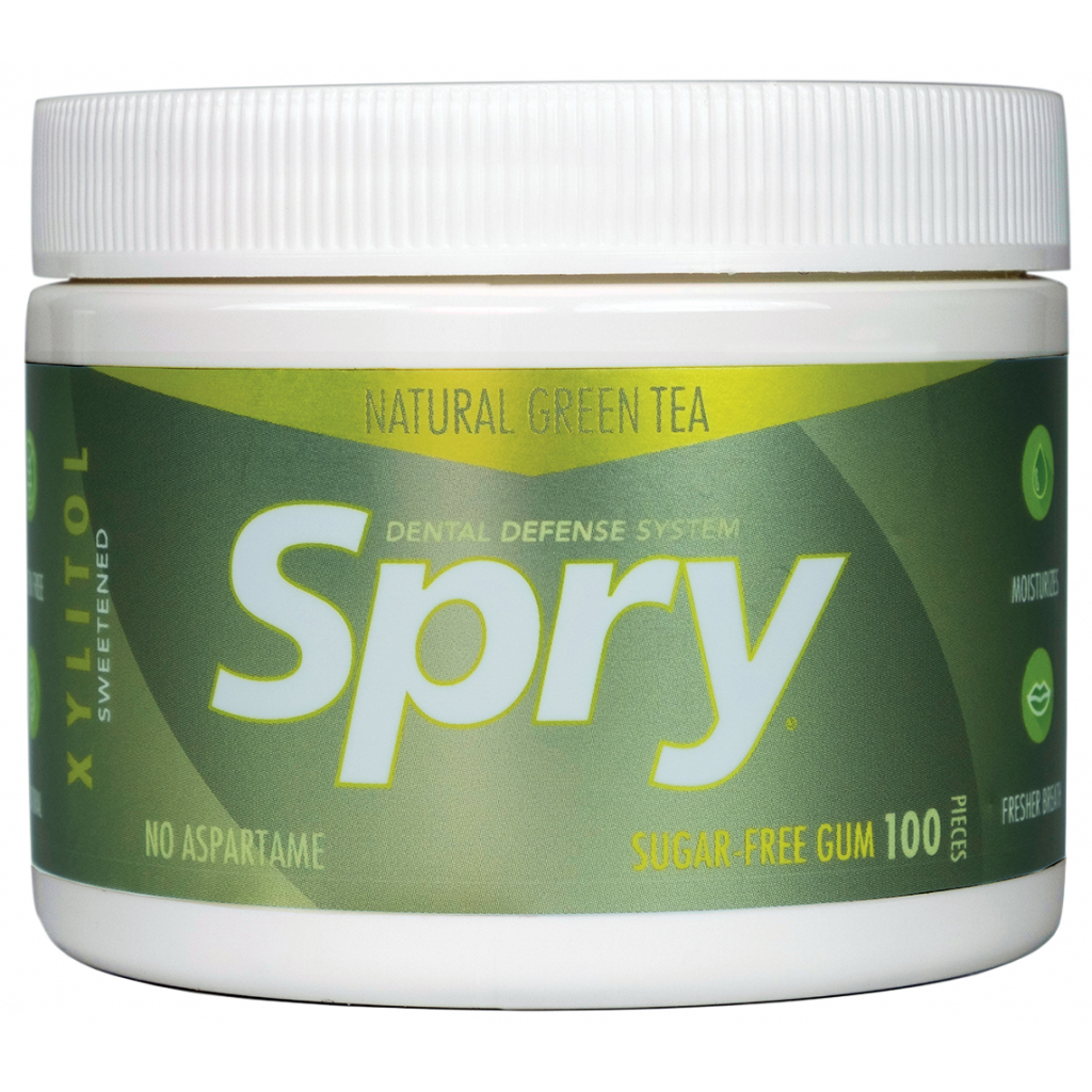 Жувальні гумки з ксилітом Spry натуральні із зеленим чаєм 100 шт. (70059600015) - фото 1