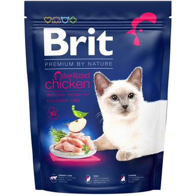 Сухий корм для кішок Brit Premium by Nature Cat Sterilised 300 г (8595602552993) - фото 1