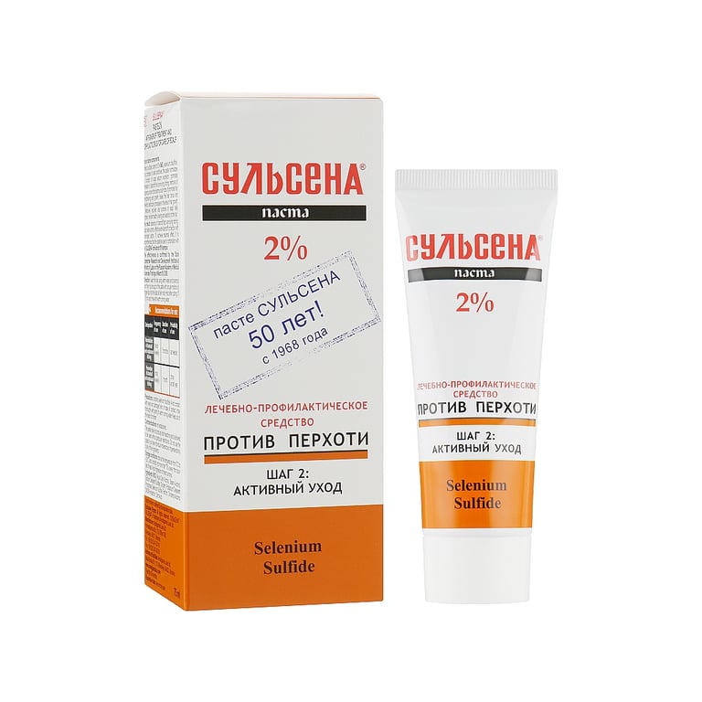Паста для догляду за волоссям Сульсена лікувально-профілактична проти лупи 2% 75 мл (4823052201067) - фото 1