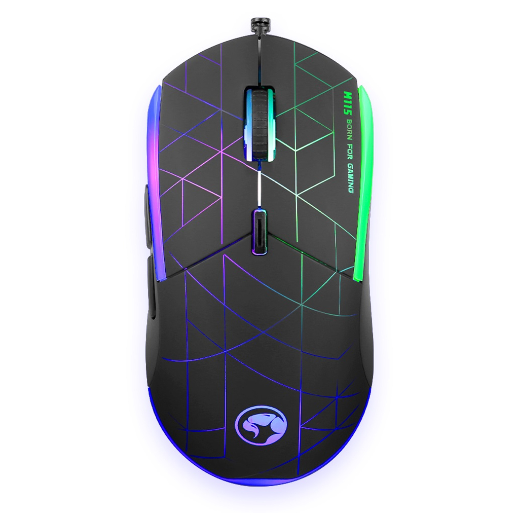 Мишка Marvo M115 USB Black (M115) - фото 1