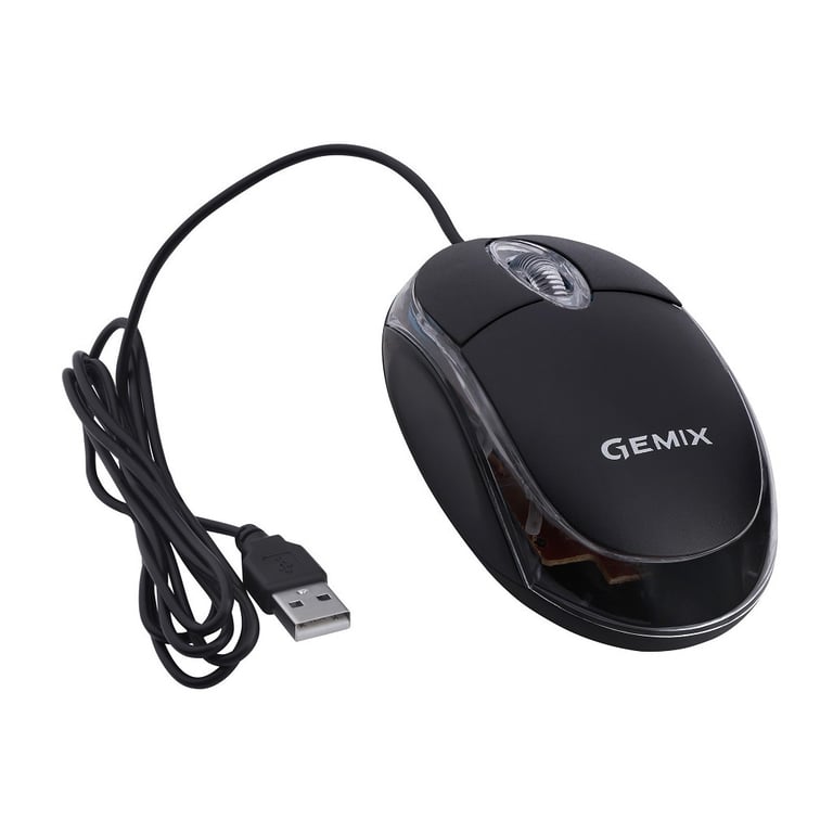 Мишка Gemix GM105 USB black (GM105Bk) - фото 4