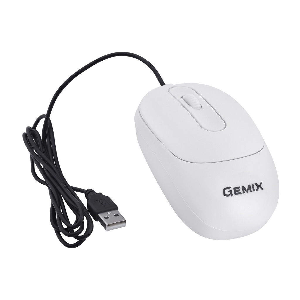 Мишка Gemix GM145 USB White (GM145Wh) - фото 4 Мишка Gemix GM145 USB White (GM145Wh) - фото 4