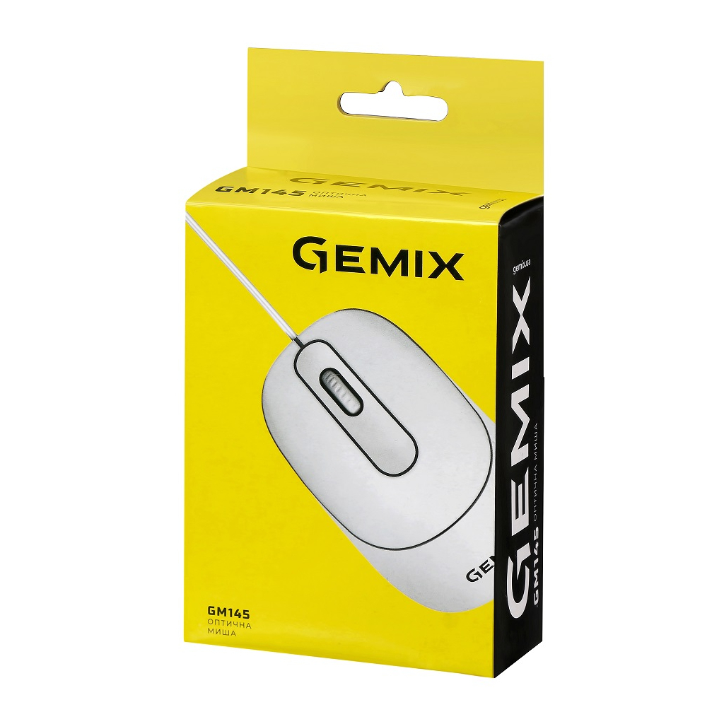Мишка Gemix GM145 USB White (GM145Wh) - фото 7 Мишка Gemix GM145 USB White (GM145Wh) - фото 7
