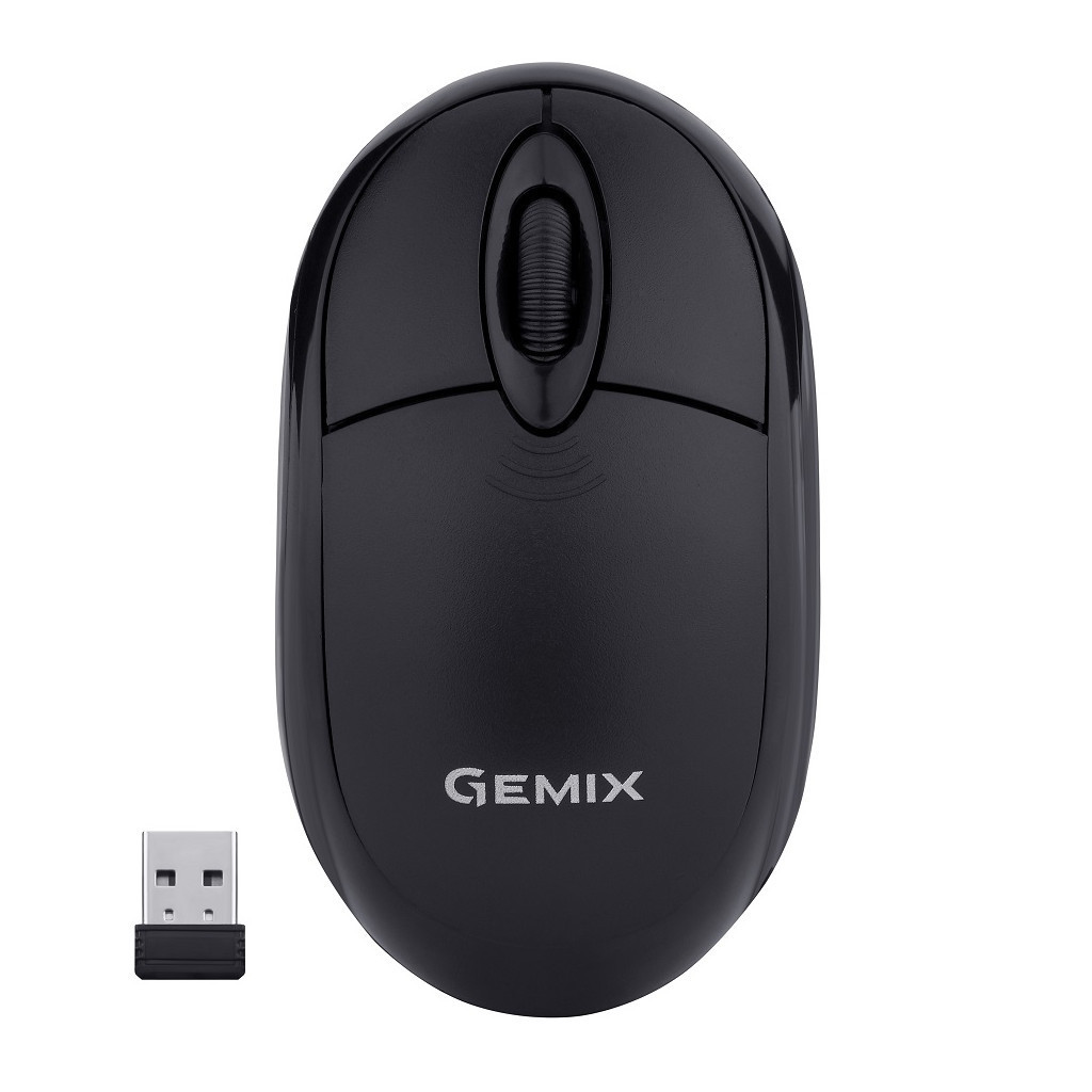 Мишка Gemix GM185 Wireless Black (GM185Bk) - фото 1