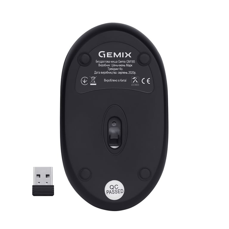 Мишка Gemix GM185 Wireless Black (GM185Bk) - фото 6