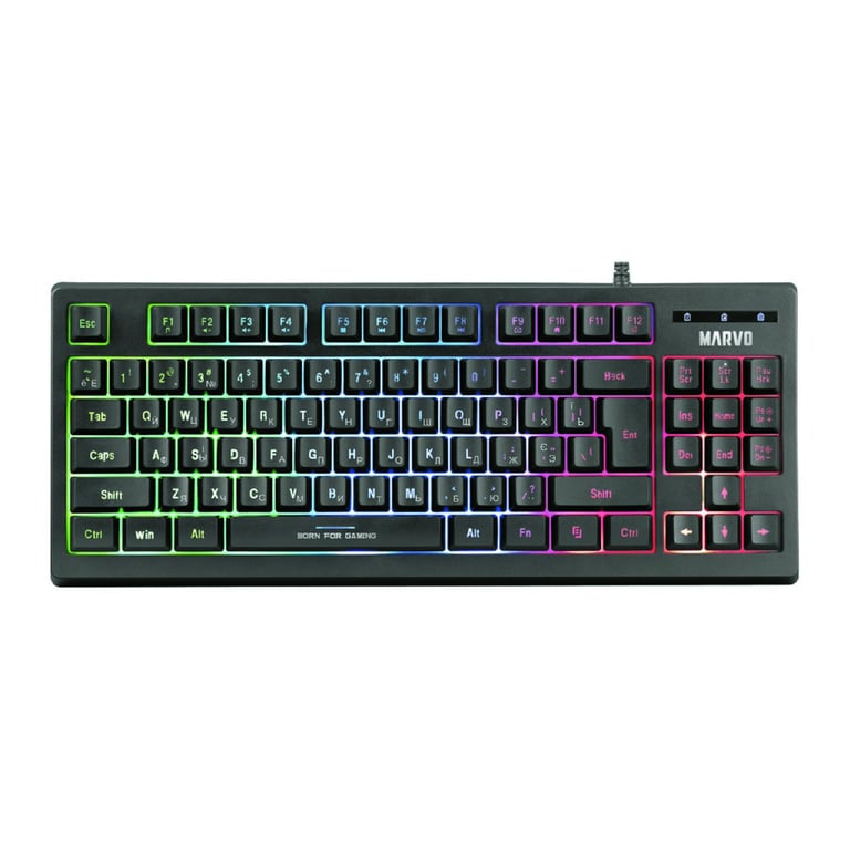 Клавіатура Marvo K607 3 colors-LED USB (K607) - фото 1