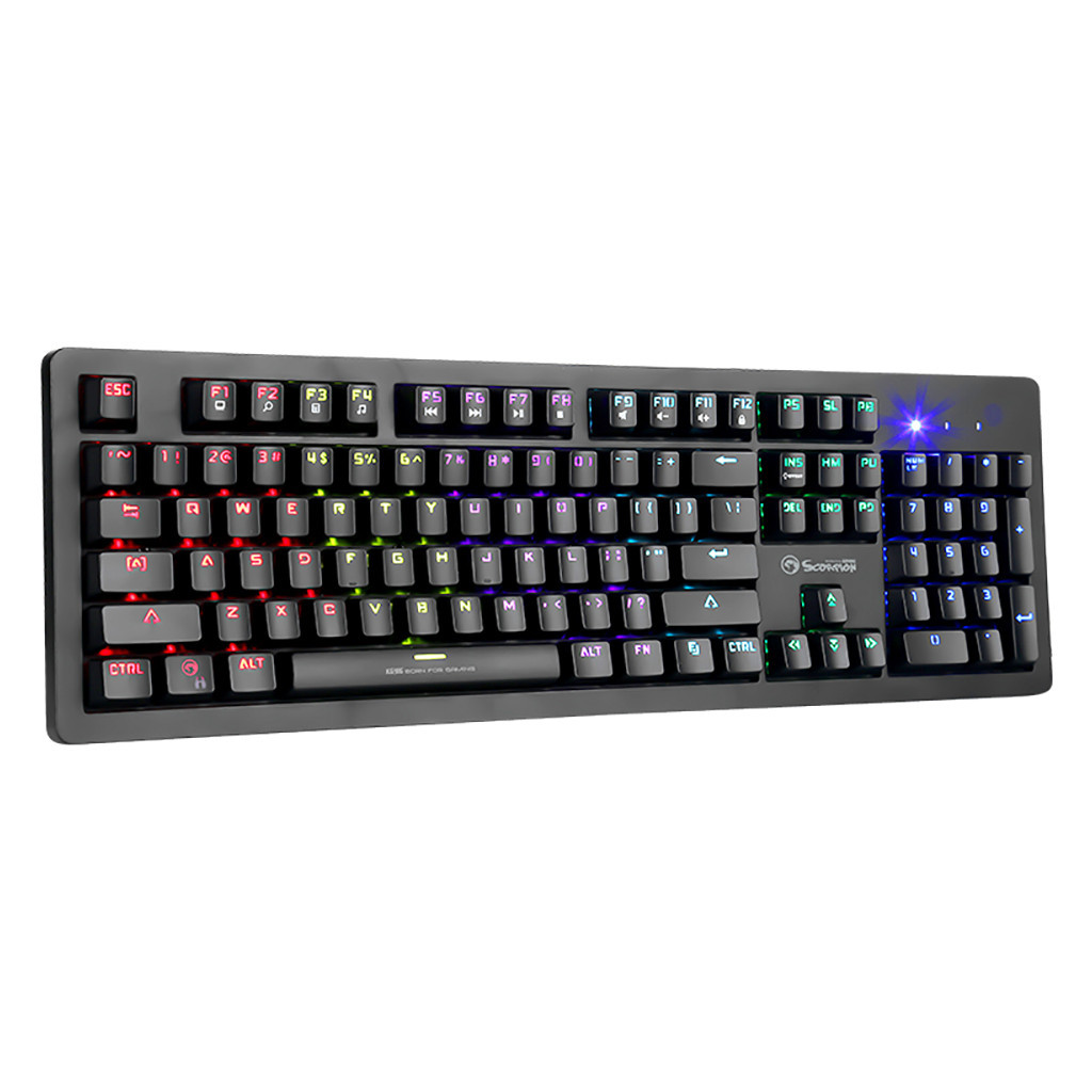 Клавіатура Marvo KG916 Multi-LED Mechanical Blue Switch USB (KG916) - фото 3 Клавіатура Marvo KG916 Multi-LED Mechanical Blue Switch USB (KG916) - фото 3