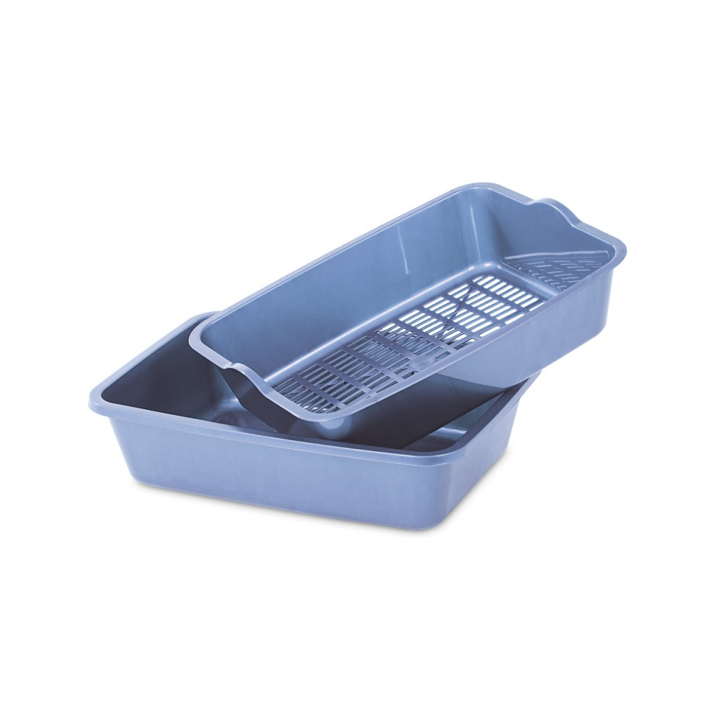 Туалет для котів Природа Барсик глибокий з сіточкою (кольори в асортименті) (4823082403806) - фото 1 Туалет для котів Природа Барсик глибокий з сіточкою (кольори в асортименті) (4823082403806) - фото 1