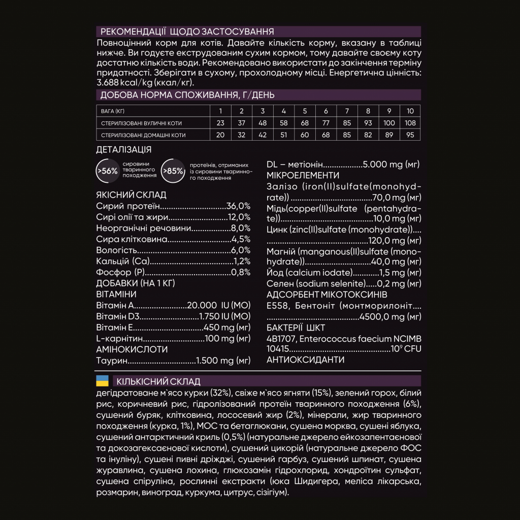 Сухий корм для кішок Savory Adult Cat Steril Fresh Lamb and Chicken 2 кг (4820232630112) - фото 4 Сухий корм для кішок Savory Adult Cat Steril Fresh Lamb and Chicken 2 кг (4820232630112) - фото 4