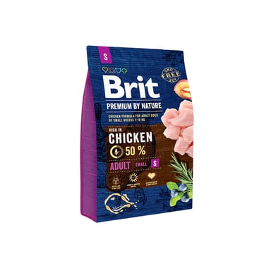 Сухий корм для собак Brit Premium Dog Adult S 3 кг (8595602526291) - фото 1