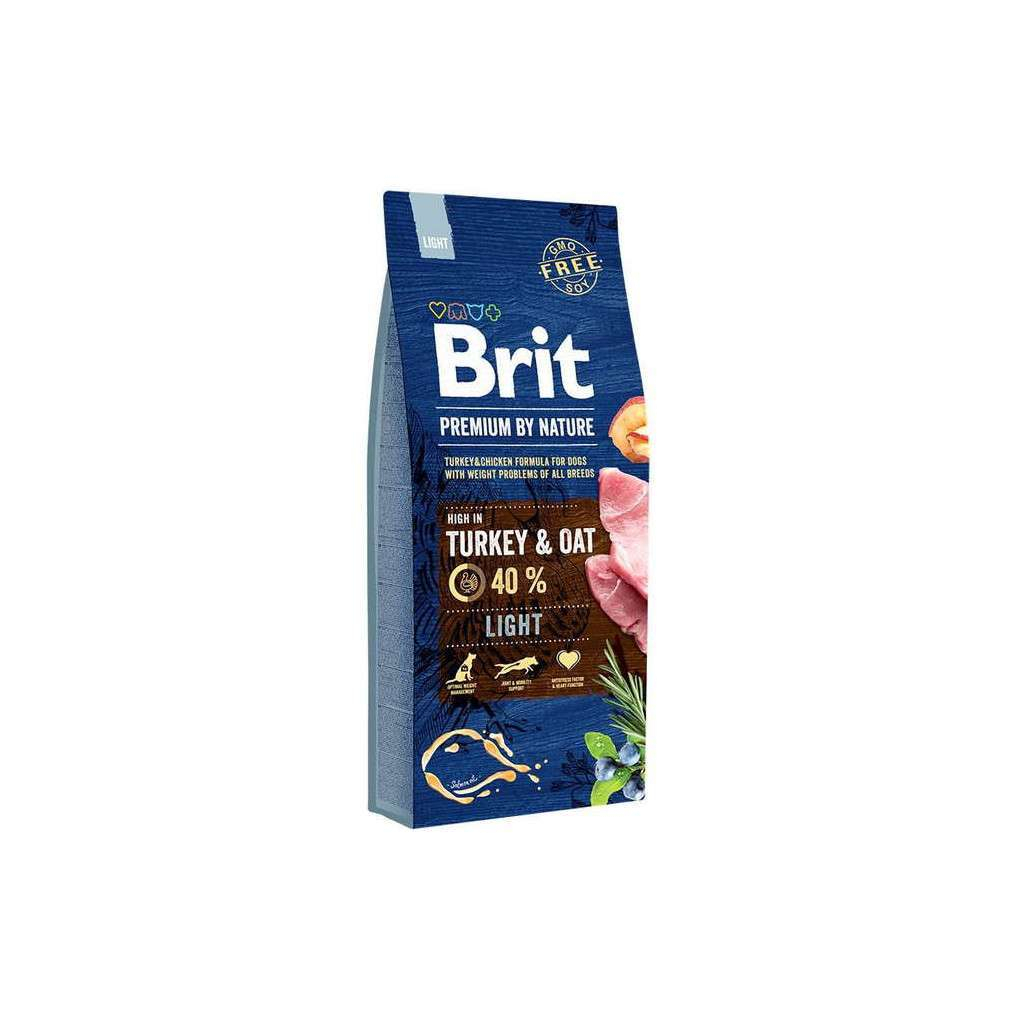 Сухий корм для собак Brit Premium Dog Light 15 кг (8595602526604) - головне фото