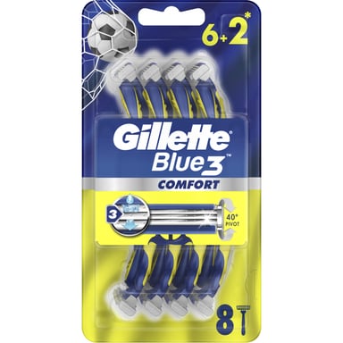 Бритва Gillette Blue 3 Comfort одноразова 8 шт. (7702018604319) - фото 1