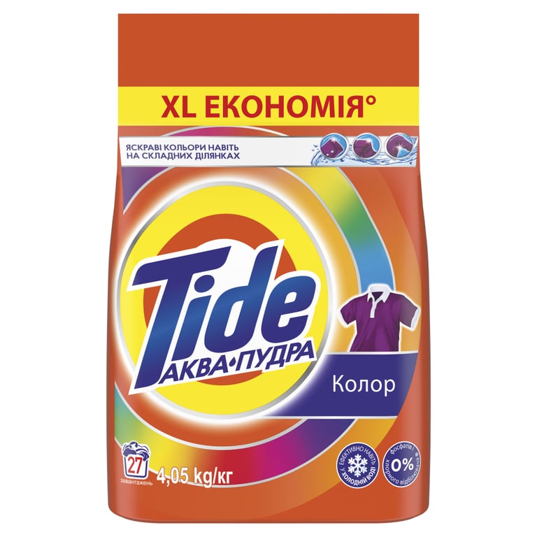 Пральний порошок Tide Аква-Пудра Color 4.05 кг (8006540535301) - фото 2