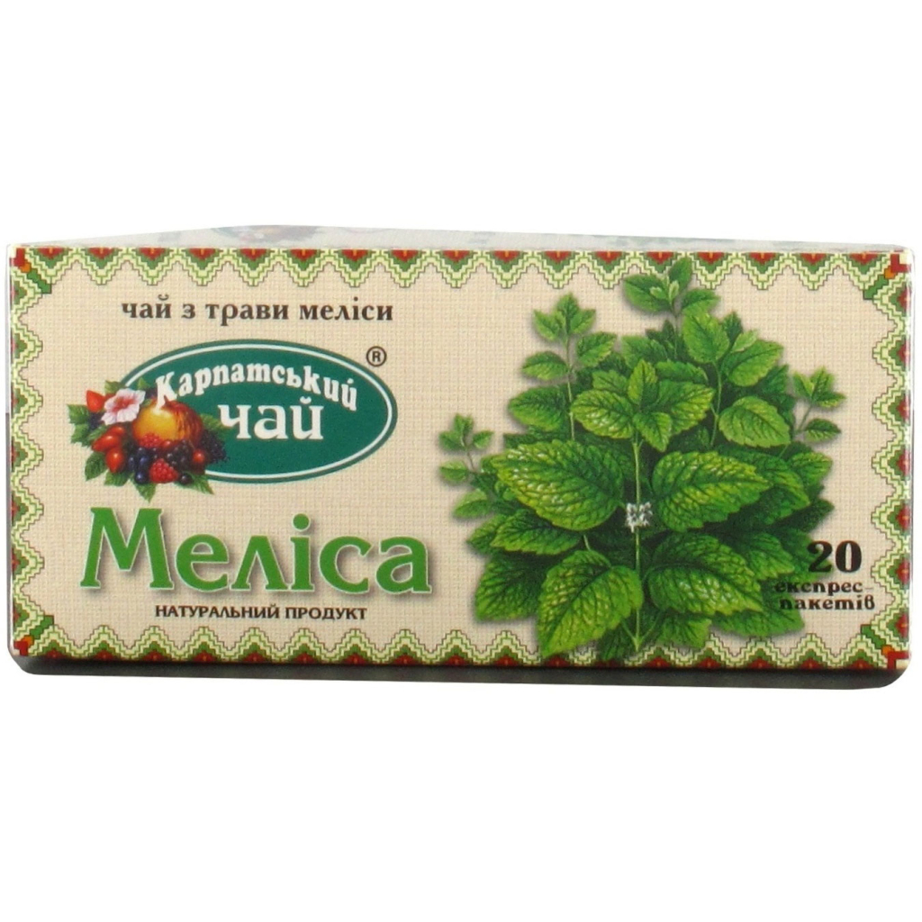 Чай Карпатський Меліса 20 шт (10034) - фото 1 Чай Карпатський Меліса 20 шт (10034) - фото 1
