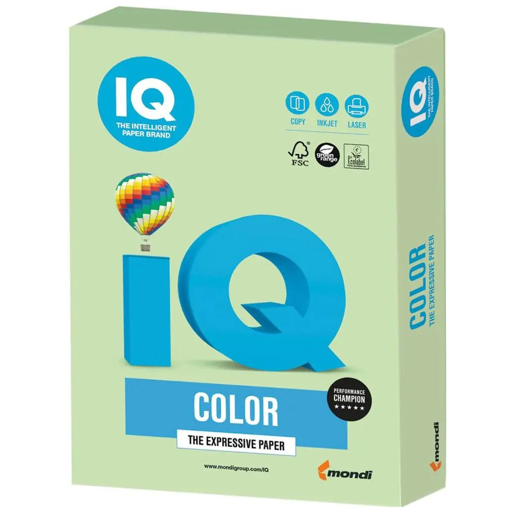 Папір Mondi IQ color А4 pastel, 160g 250sh Green (MG28/A4/160/IQ) Папір Mondi IQ color А4 pastel, 160g 250sh Green (MG28/A4/160/IQ)