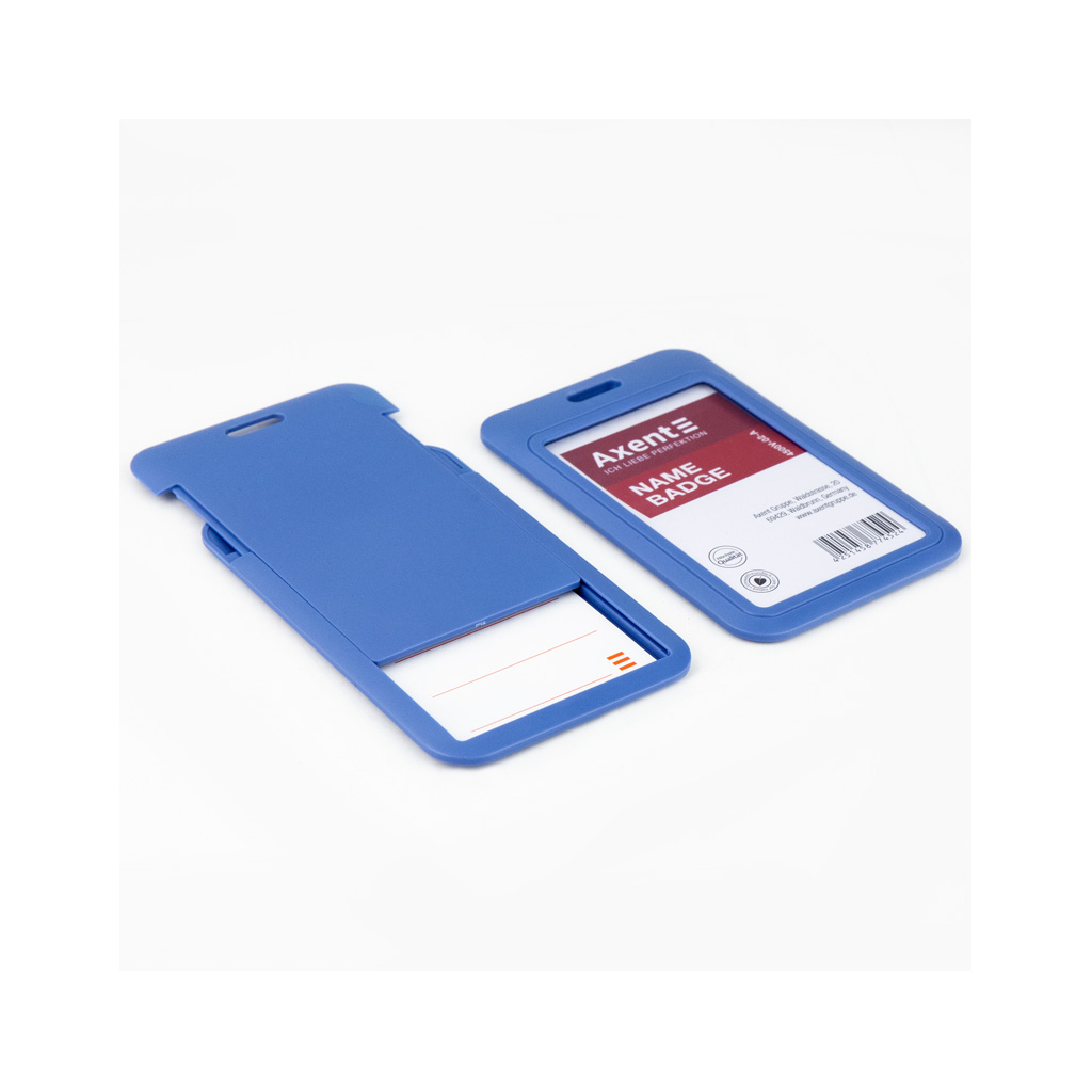 Бейдж Axent слайдер вертикальний, 54х85мм , димчастий синій (4500V-02-A) - фото 6 Бейдж Axent слайдер вертикальний, 54х85мм , димчастий синій (4500V-02-A) - фото 6