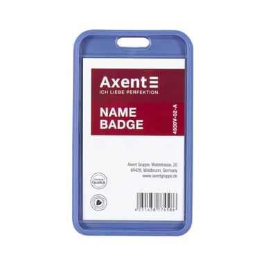 Бейдж Axent чохол SoftTouch матовий, 54х85мм ,димчасто синій (4550V-02-A) - фото 1