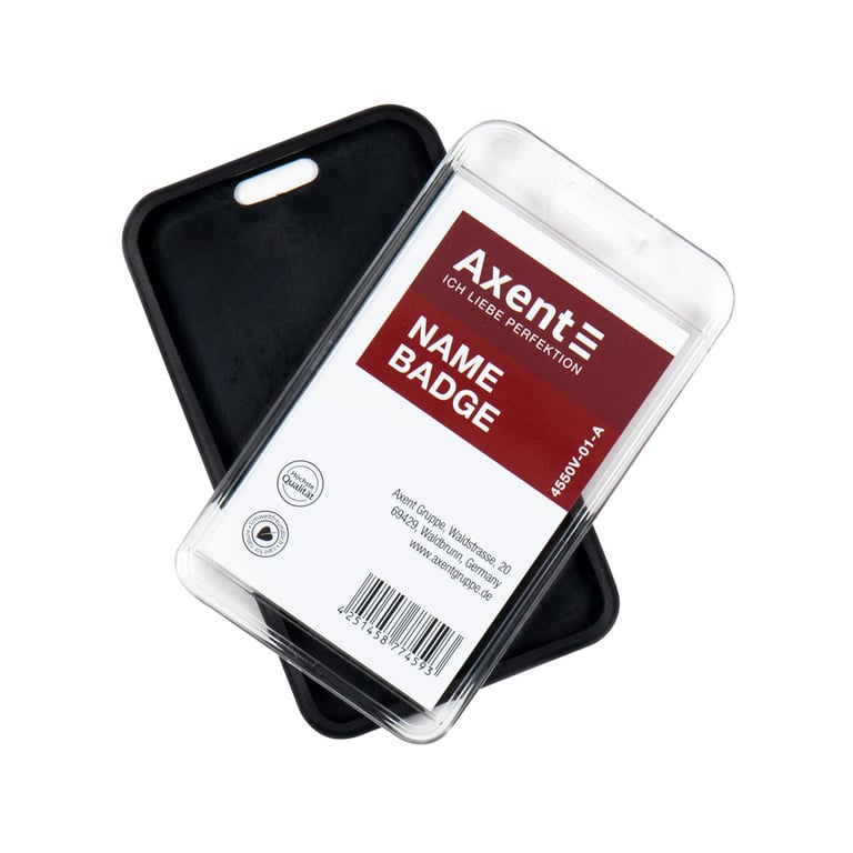 Бейдж Axent чохол SoftTouch матовий, 54х85мм ,чорний (4550V-01-A) - фото 4
