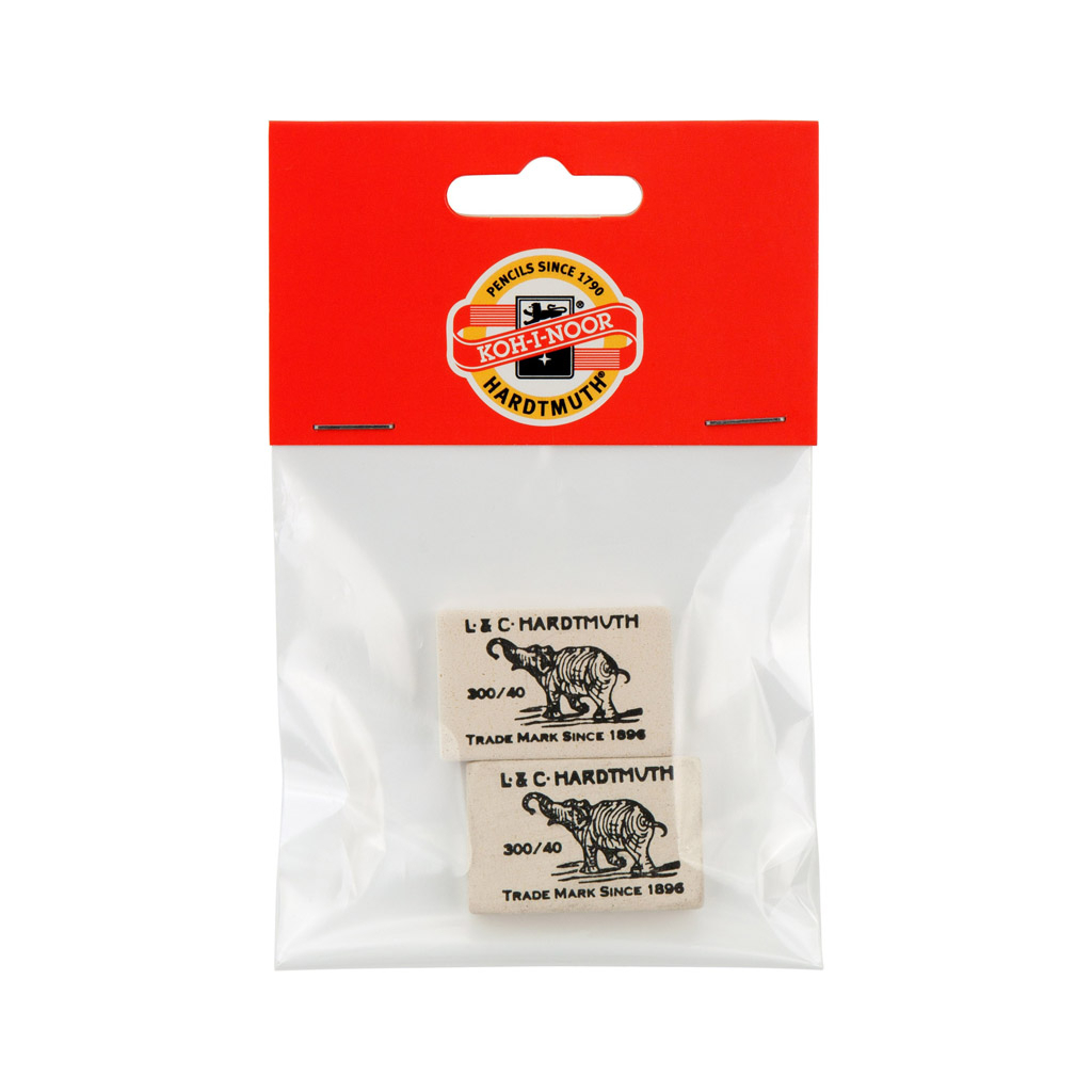 Гумка Koh-i-Noor м'яка Слон ,полібег 2 шт (300/40/2/P) - фото 1 Гумка Koh-i-Noor м'яка Слон ,полібег 2 шт (300/40/2/P) - фото 1