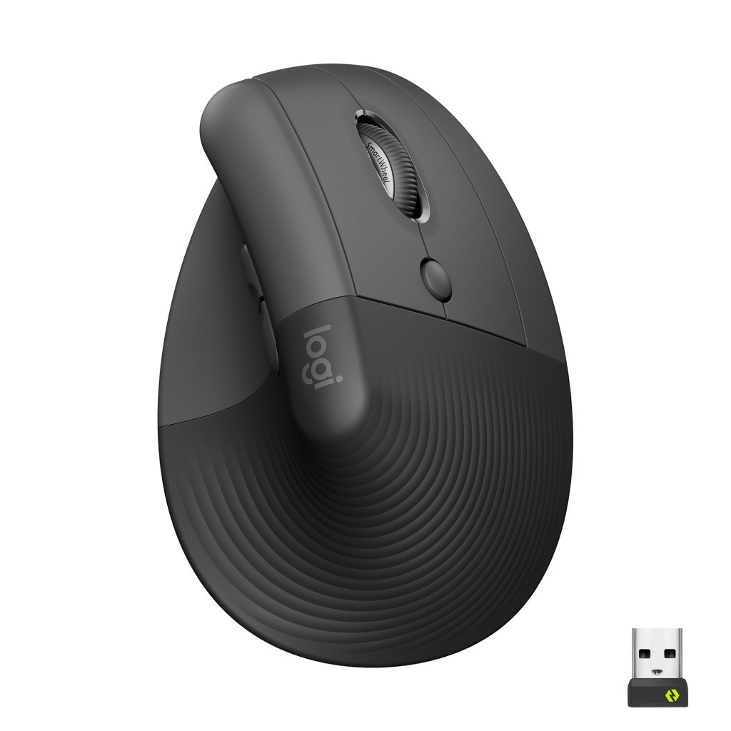 Мишка Logitech Lift Vertical Ergonomic Wireless/Bluetooth Graphite (910-006473) - фото 1