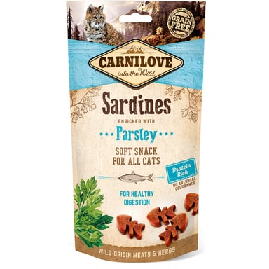 Ласощі для котів Carnilove Semi Moist із сардиною і петрушкою 50 г (8595602527236) - фото 1