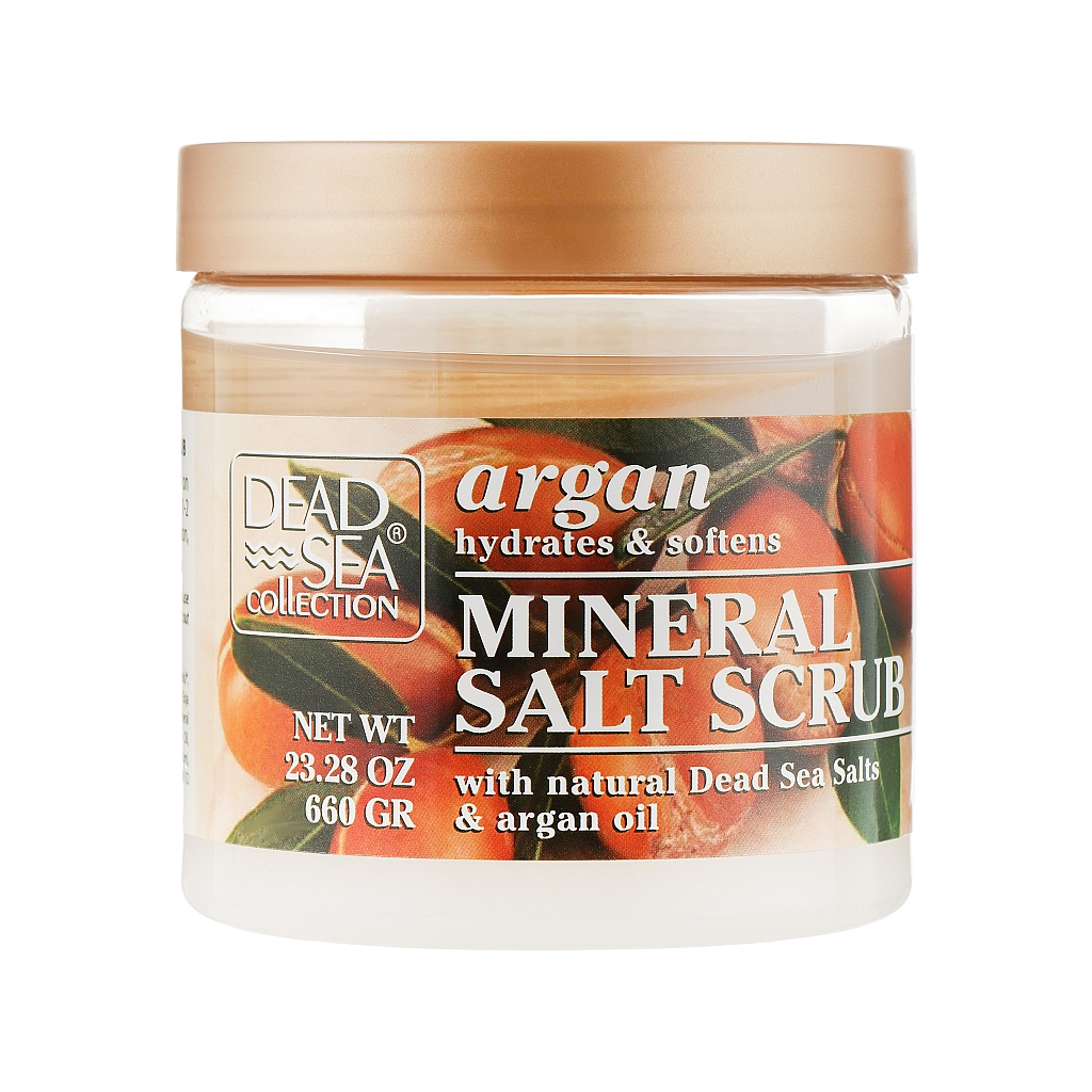 Скраб для тіла Dead Sea Collection з мінералами Мертвого моря та аргановою олією 660 г (830668009028) - фото 1 Скраб для тіла Dead Sea Collection з мінералами Мертвого моря та аргановою олією 660 г (830668009028) - фото 1