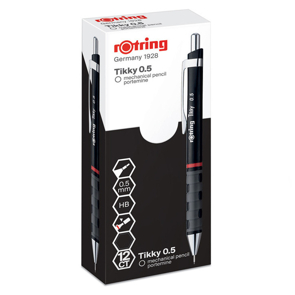 Олівець механічний Rotring Drawing TIKKY Black PCL 0,5 (R1904700) - фото 3 Олівець механічний Rotring Drawing TIKKY Black PCL 0,5 (R1904700) - фото 3