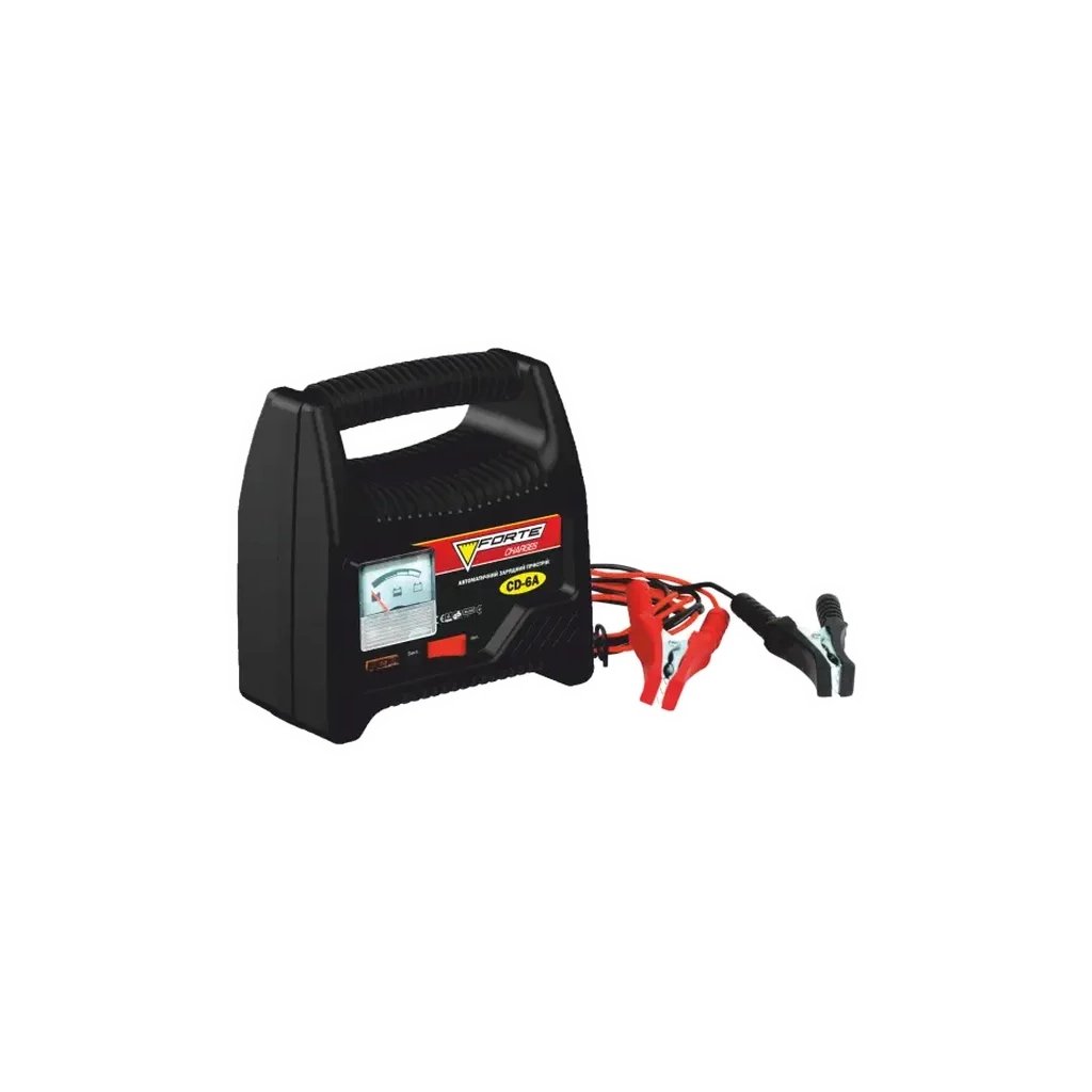 Зарядний пристрій для автомобільного акумулятора Forte CD-6A (49333) - фото 1 Зарядний пристрій для автомобільного акумулятора Forte CD-6A (49333) - фото 1
