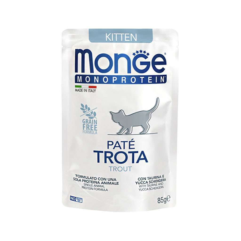 Паштет для котів Monge Cat Monoprotein Kitten форель 85 г (8009470013727) - фото 1 Паштет для котів Monge Cat Monoprotein Kitten форель 85 г (8009470013727) - фото 1