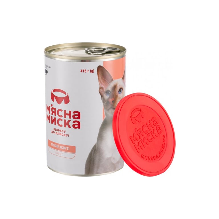 Паштет для котів М'ясна Миска асорті 415 г (4820255190273) - фото 3