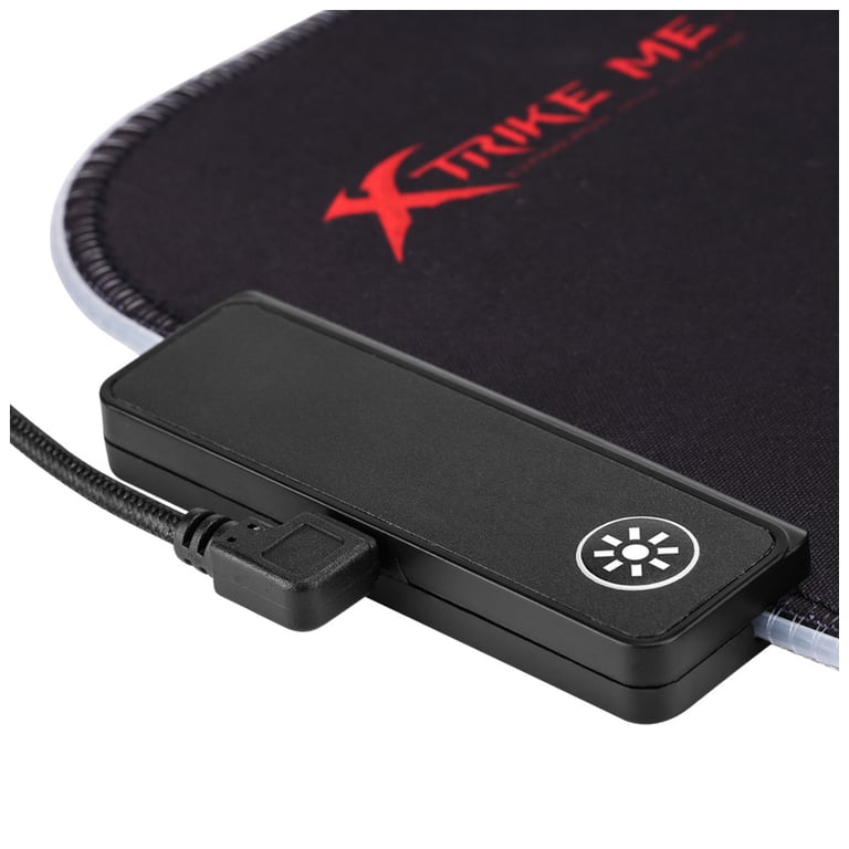 Килимок для мишки Xtrike ME MP-602 RGB lighting Black/Red (MP-602) - фото 3