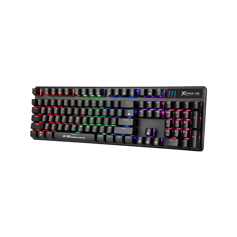 Клавіатура Xtrike ME GK-980 6 colors-LED Mechanical Red Switch USB Black (GK-980) - фото 2